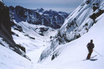 la sommità del canale: colletto a quota 3337 m.