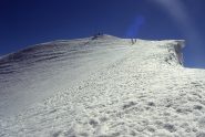 a pochi metri dalla cima del Combin de Grafeneire