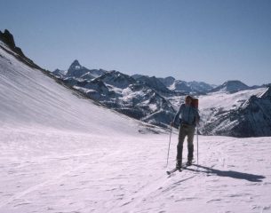 Roberto lungo il percorso di salita