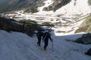 Si sale a piedi nel canale   I   On remonte à pied dans le couloir   I   Walking up the couloir   I   In der Rinne steigt man zu Fuss auf   I   Se sube a pie por la canal