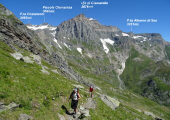 Panorama alle nostre spalle salendo.