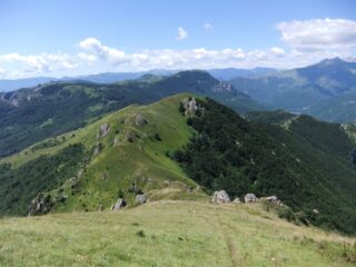 Vista della dorsale salendo al Galero