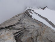 e' visibile il cordone a mo di sosta a monte delle placche..