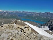 Il lago del Moncenisio dalla cima nord