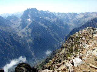 dalla cima vista su Gruppo Argentera e Terme