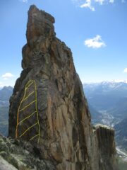 Zona crollata sulla doppia dalla quarta torre