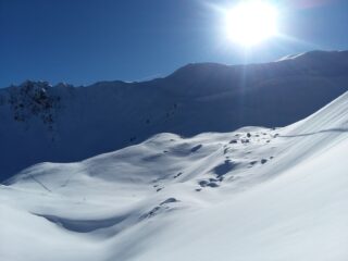 Testa della Costabella del Piz sotto il sole