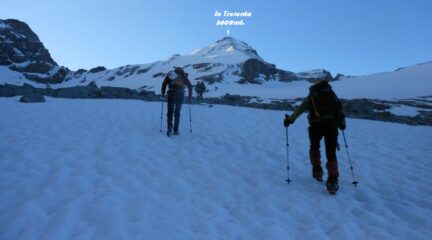 Prima neve bella ghiacciata.