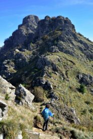 Risalendo la cresta sud-ovest della P.Martin