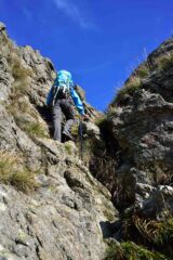 Risalendo la cresta sud-ovest della P.Martin