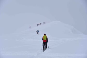 Verso la vetta del Bric Cassin (dorsale Sud)