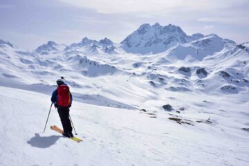 Scendendo dal Piz Val Gronda alla Heidelberger Hutte