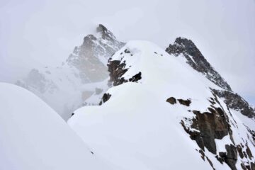 Colle Centrale del Grand Etret - Vista verso la Punta Fourà