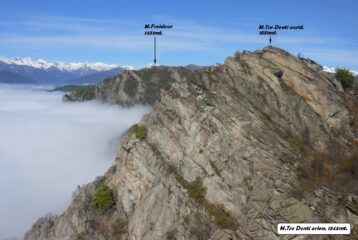 Verso ovest le prossime cime da concatenare oggi.