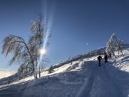 Tanta e bella neve fin dalla partenza. 