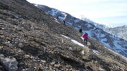 salendo verso lo Schollihorn dal colle dello Schollijoch