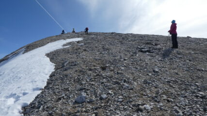 l'arrivo in vetta allo Schollihorn