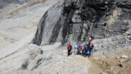 in discesa dal colle dello Schollijoch