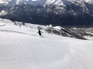 ancora pendii vergini prima della boschina